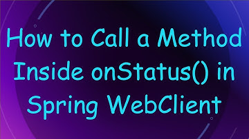 How to Call a Method Inside onStatus() in Spring WebClient