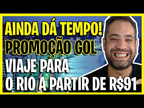 SÓ R$91! PASSAGENS AÉREAS GOL PARA O RIO DE JANEIRO EM PROMOÇÃO RELÂMPAGO!