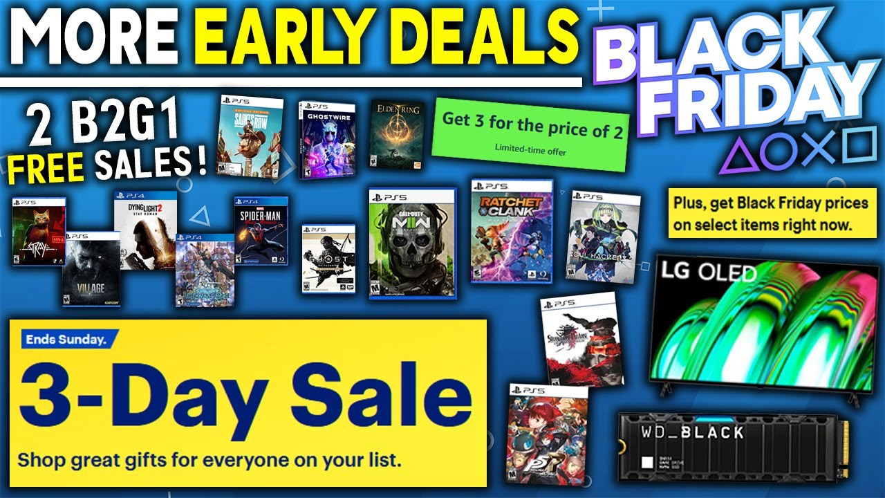 Black Friday 2022: PlayStation game and accessory deals are now