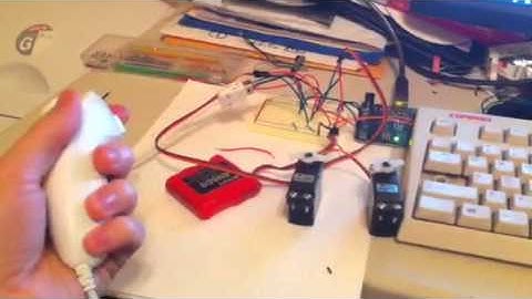 Arduino Wii Nunchuck 2 Servos