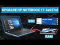 Upgrade pc portable hp notebook 17bs027nf ssd  ram