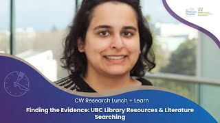 Finding the Evidence: UBC Library Resources & Literature Searching