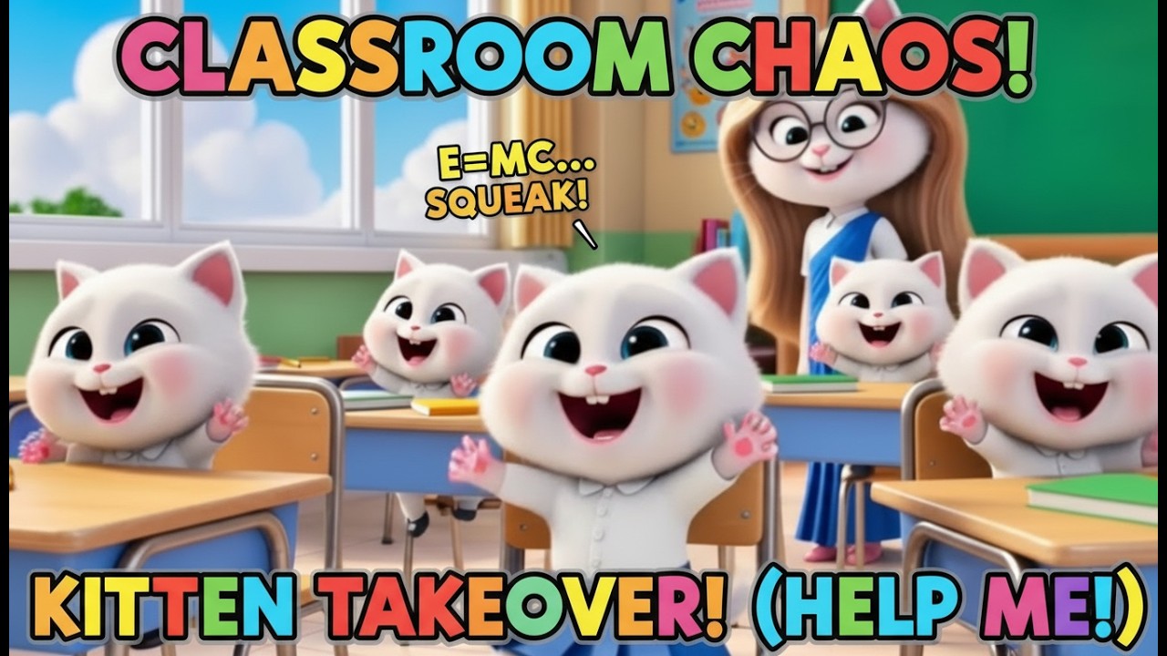 Baby Kitten 🐱🏫 School a Moja 😂✨ | 3D Tiny Fun 