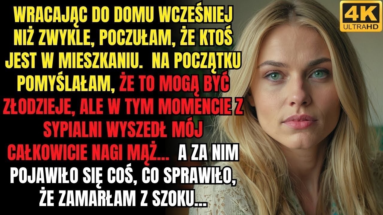 Wracając do domu wcześniej, zobaczyła swojego męża nagiego, ale coś szokującego wyszło za nim…