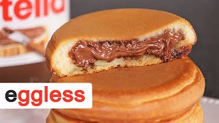 Eggless Fluffy Nutella Pancakes | How Tasty Channel