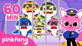 Thief Shark Family, All Under Arrest! | Baby Shark Stories |  Compilation | Pinkfong Baby Shark