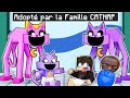 La famille catnap adopte tenge tenge et thecheesenaan sur minecraft 