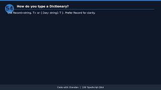 100 Most Asked TypeScript Interview Questions & Answers with Real-Time Industry Examples