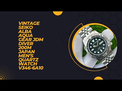 Vintage Seiko ALBA AQUA GEAR JDM Model 200M - YouTube