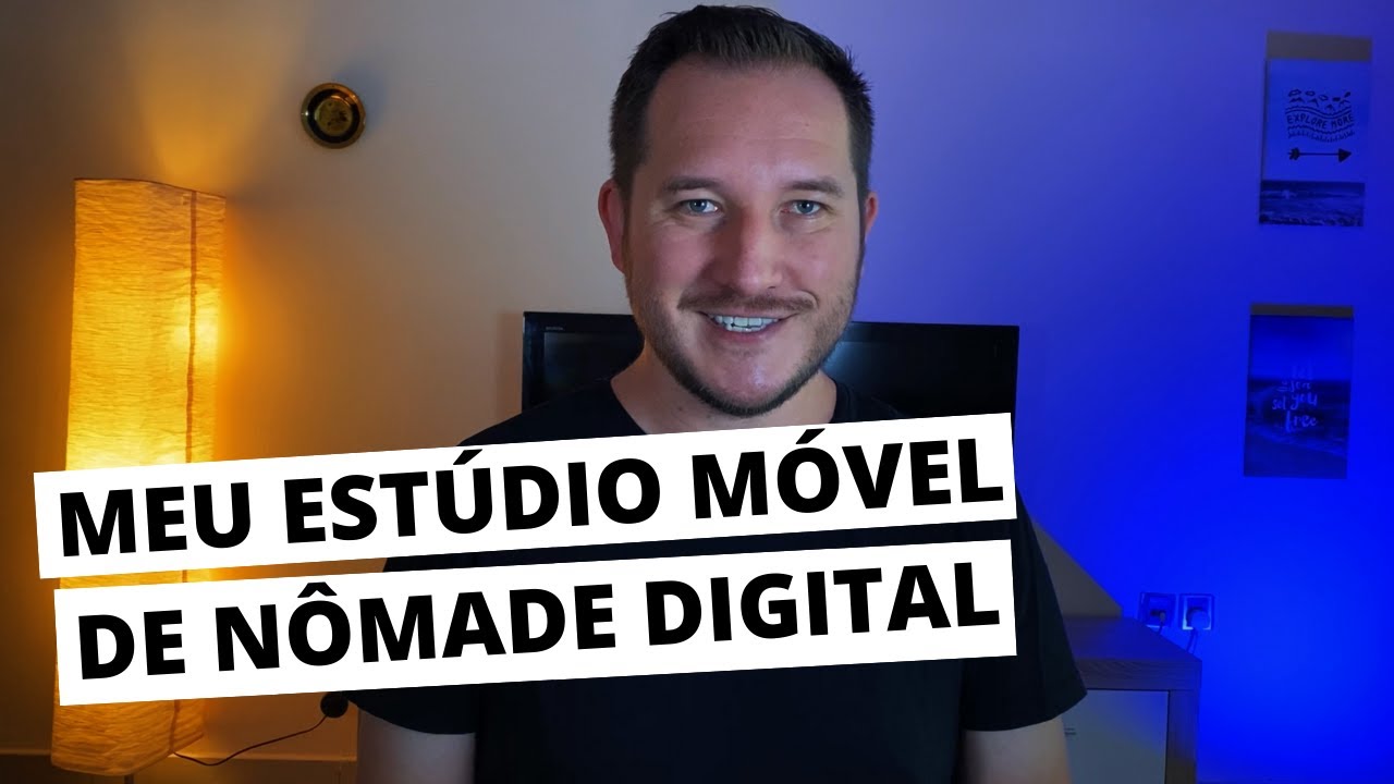 Meu Estúdio Móvel de Nômade Digital. Equipamentos de gravação para carregar na mochila