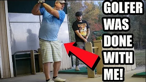PRANKING GOLFERS AT THE GOLF DRIVING RANGE!