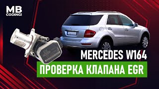 Диагностика Mercedes ML / проверка клапана EGR / W164 W221/ OM642CDI