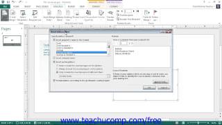 Publisher 2013 Tutorial Inserting and Deleting Merge Fields Microsoft Training Lesson 10.5