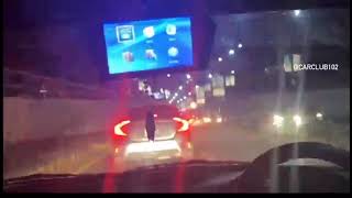 Kashir King’s Rx8 hits the Civic X and run #pakistan #kashirking #accidentnews #car