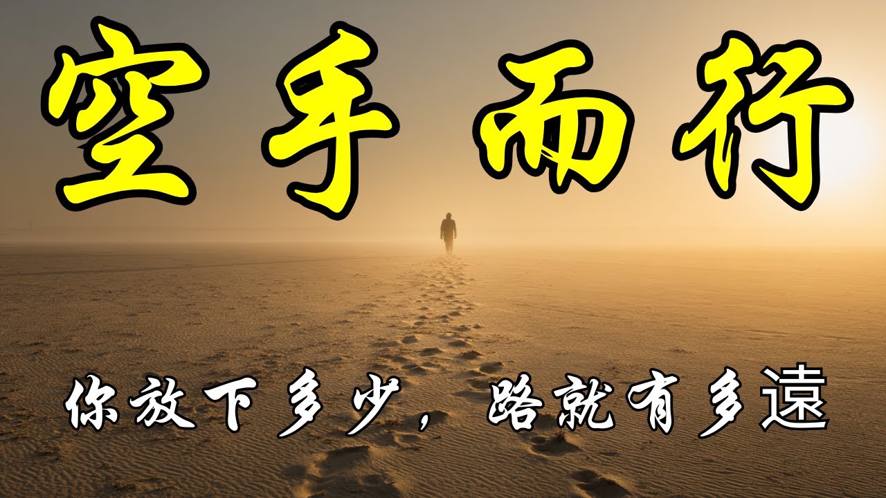 放下你擁有的一切，才能帶著心前行 | 奥修 | 佛陀教導 | 波羅蜜多 | 十波羅蜜 | 禪修智慧 | 佛法修行 | 真理旅程 | 靜心冥想 | 修行之路 | 慈悲與布施 | 孤獨修行