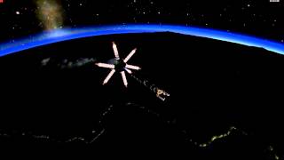 Artistic booster seperation in Kerbal Space Program
