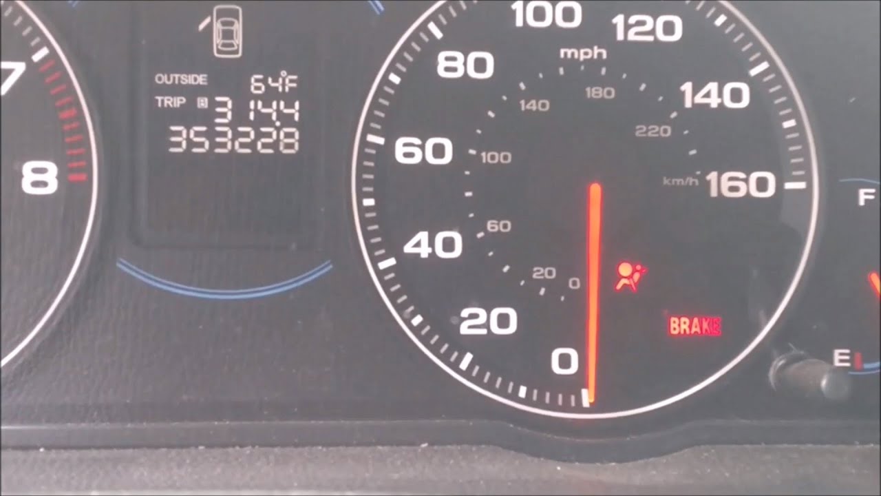 Remove front driver seat, seat belt buckle to fix Airbag light of 04