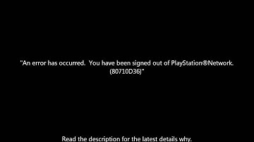 PS3 System Down March 4th, 2012 (Error 80710D36)