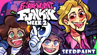 【Speedpaint】Friday Night Funkin - Week 2 as humans