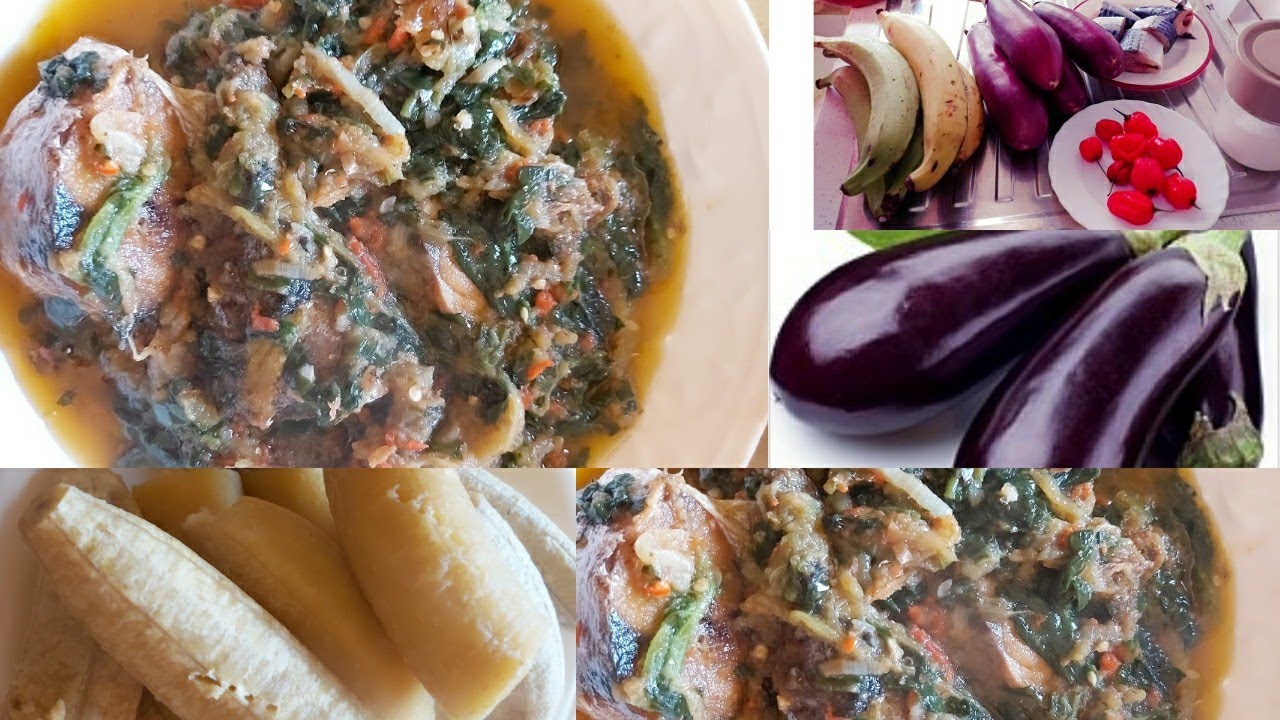 HOW TO MAKE EGGPLANT STEW (GARDEN EGG) WITH PLANTAIN YouTube