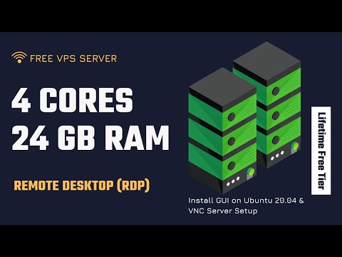 Free VPS Server (4 Cores 24GB RAM) - Quick Setup Ubuntu Remote Desktop Xrdp (Free RDP) & GUI