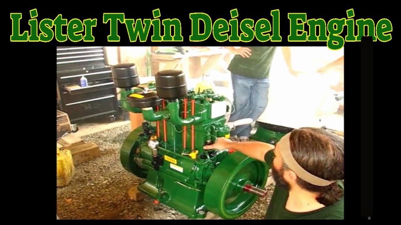 zak Dronken worden overdrijving Initial Start: Twin Cylinder Lister Diesel Engine | Tongue Drum Music -  YouTube