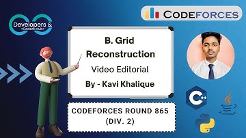 B. Grid Reconstruction | Codeforces Round 865 (Div. 2) | Codeforces | DCC NIT-A