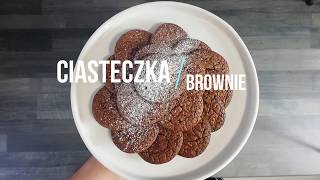 Przepis na: CZEKOLADOWE CIASTECZKA BROWNIE- Miłośnik Smaków