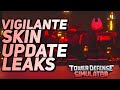 VIGILANTE SKIN UPDATE LEAKS - PASS LEAKED - TDS JULY UPDATE NEWS