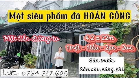 Nhà nằm trên trục đường Đinh Đức Thiện đi vào 50m | Shr | 4,2 x 22m | 2PN - 2WC | Đã Hoàn Công