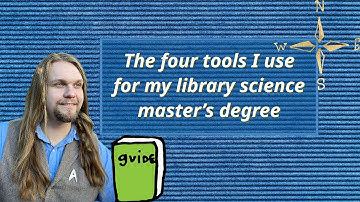 The four tools I use for my library science master