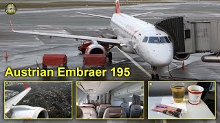 Austrian Embraer 195 BRAND NEW Hamburg to Vienna [AirClips full flight series]