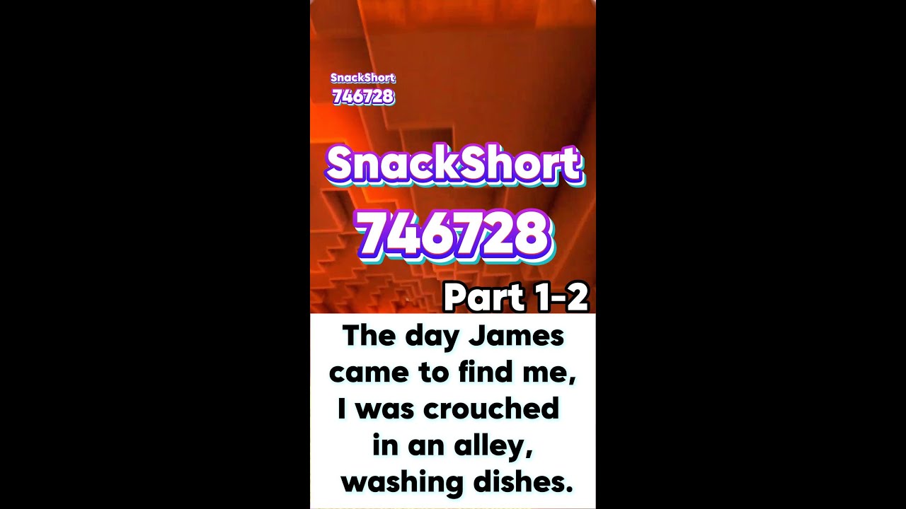 The day James came to find me, I was crouched in an alley, washing dishes. 746728 Snackshort