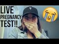 WE'RE PREGNANT!!! LIVE PREGNANCY TEST + TELLING MY HUSBAND I'M PREGNANT