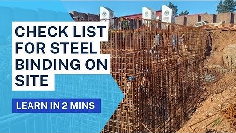 How to check reinforcement on site| Check list. #civilengineering #construction #sitework