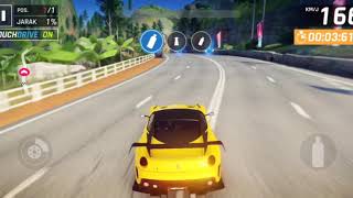 (Touchdrive) Grand Prix Ferrari 599XX EVO 1:24:9 ⭐1 . Practice - Caribean Beach landing. Asphalt 9 screenshot 4