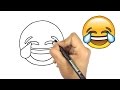 تعليم الرسم كيف ترسم ايموشن الفيسبوك الضاحك Facebook Emoji 