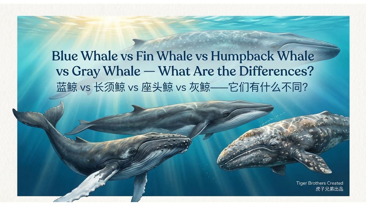 Какой кит самый большой, самый быстрый и самый громкий? 🐋 Сравнение китов для детей