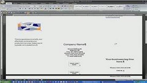 Microsoft Word : How to Make a Brochure in a Word Document