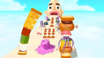 Sandwich Runner - SpeedRun All Levels Gameplay Walkthrough Android,ios New Update Ep244