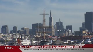 California governor orders all in the state to 'stay at home'