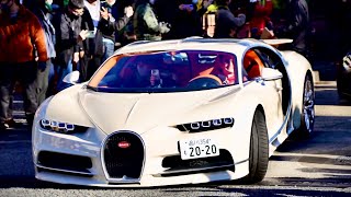 Sports Performance 4K | EXCLUSIVE: Supercar SHOWDOWN in Japan - Veyron, Chiron, Zonda, Ferrari?!