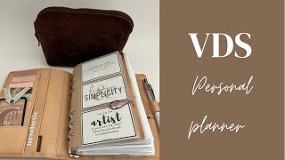 Vanderspek Personal Planner 30mm Rings | Janet Leather Undyed | FCC sized inserts