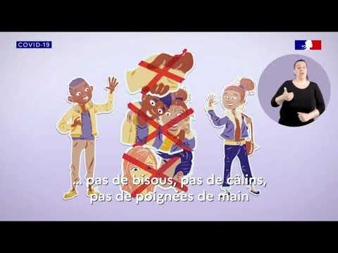 Pub Information Covid-19 destinée aux enfants – Gouvernement mai 2020