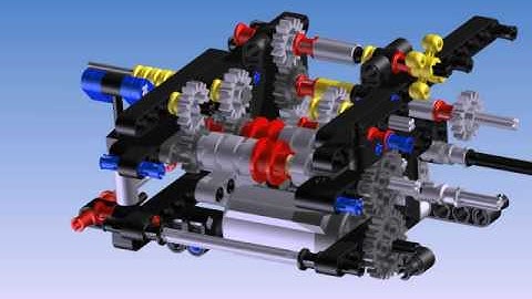 Autodesk Inventor Lego Gearbox Unimog 8110