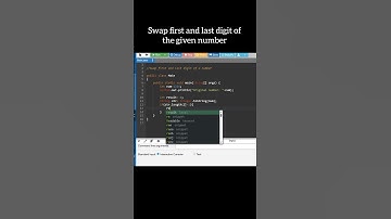 Swap first and last digit of the given number in Java #coding #interview #java