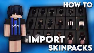 How To Import Custom Skin Packs In Minecraft (MCPE/MCBE)