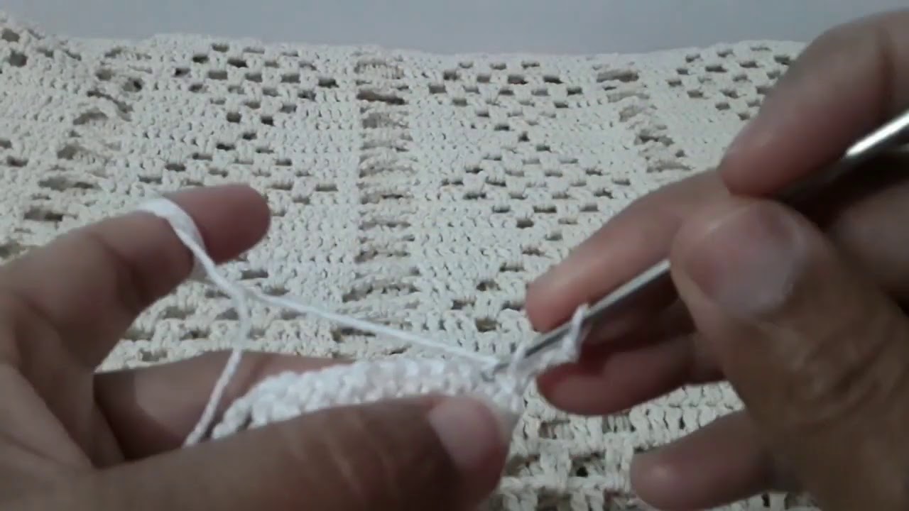 #Passo a passo da toalha de mesa de crochê.