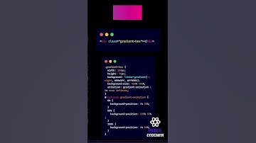 Gradient Background Animation in HTML and CSS | #shorts  #html #css
