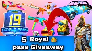 Season 19 Royal Pass Maxout | 5 RP Giveaway | PUBG MOBILE